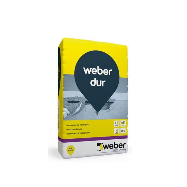 Weber Dur X 25 Kg  Mortero reparación hormigón/fijación