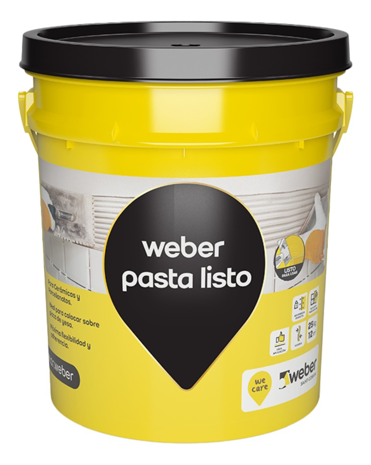 Weber Pasta - Adhesivo P/Piezas En Placas De Yeso X 25kg