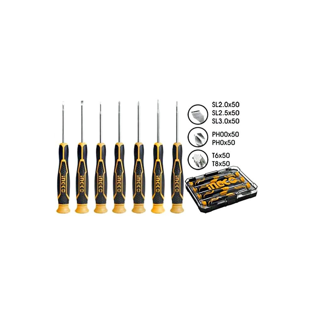 Set De Destornilladores De Precision 7pzs HKSD0718
