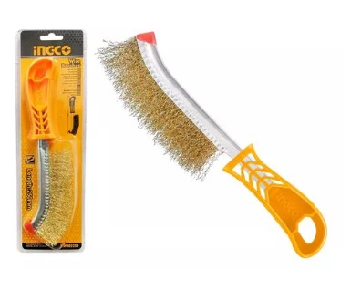 Cepillo De Alambre Rizado De Mano 10 Ingco 250mm Hwb02250