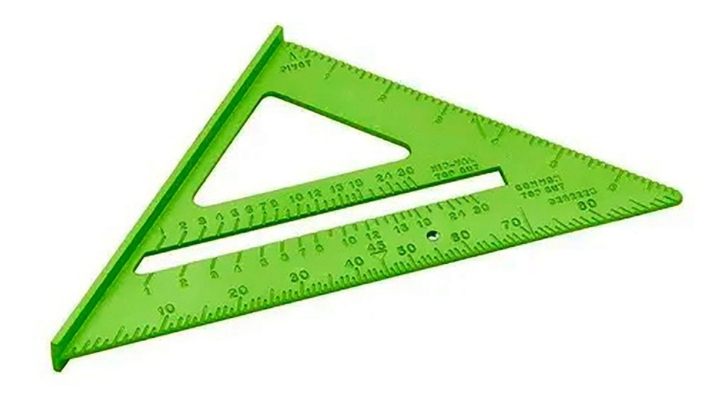 Escuadra 45° Graduada Carpintero 7" 180mm