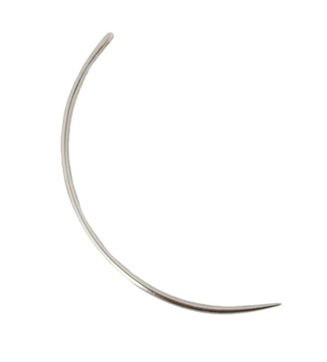 Aguja De Acero Para Coser Bolsas Curva 604-125mm
