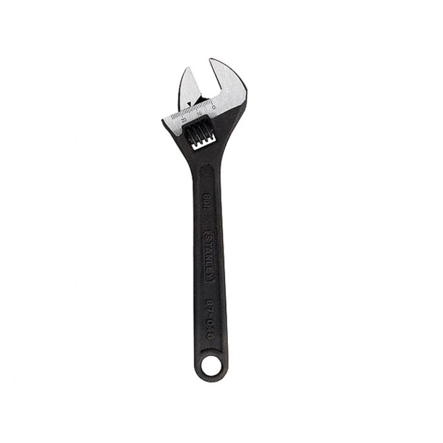 Llave Ajustable Fosfatada Negra Stanley 8" (87046)