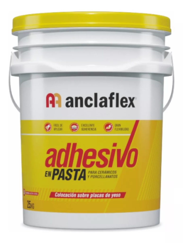 Adhesivo En Pasta PCerámicos Y Porcel. 25kg Anclaflex