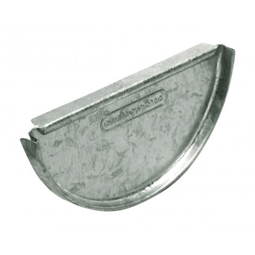 Tapa Media Caña Ch.Galvanizada 15cm