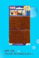Fieltro Rectangular Blister X 4