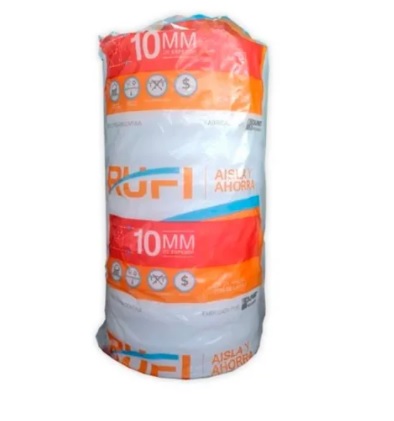 Aislante 10mm Espesor RUFI $ X M (Rollo X 20 Mts)