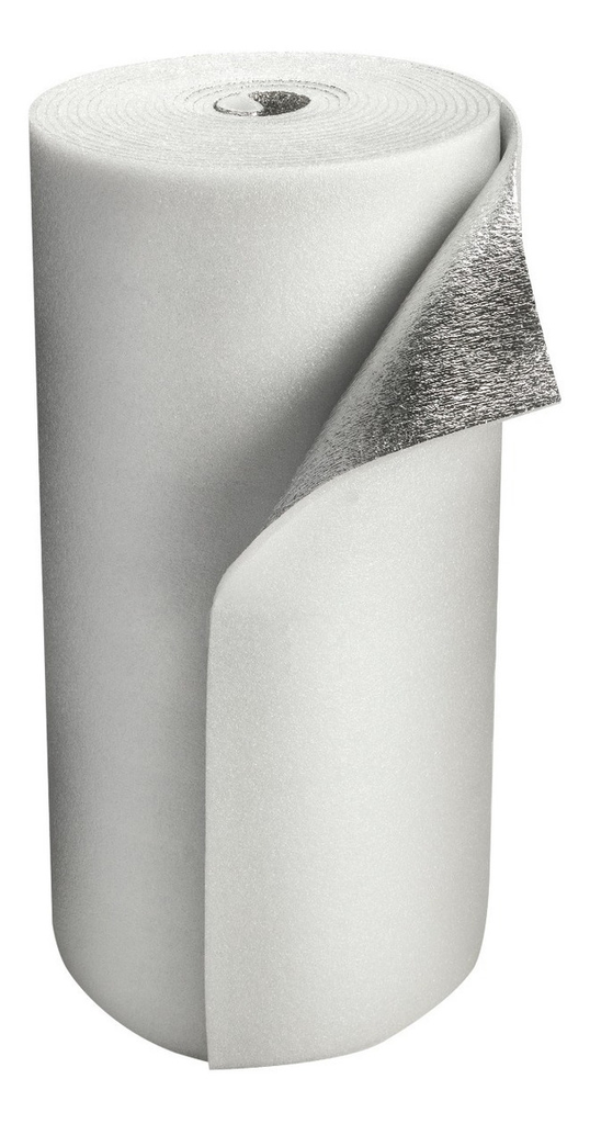 Aislante c/ALUM PURO 10mm C/Solapa RUFI $ X M (RolloX20Mts)