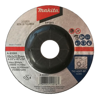 Disco De Corte Centro Deprimido 4 1/2"