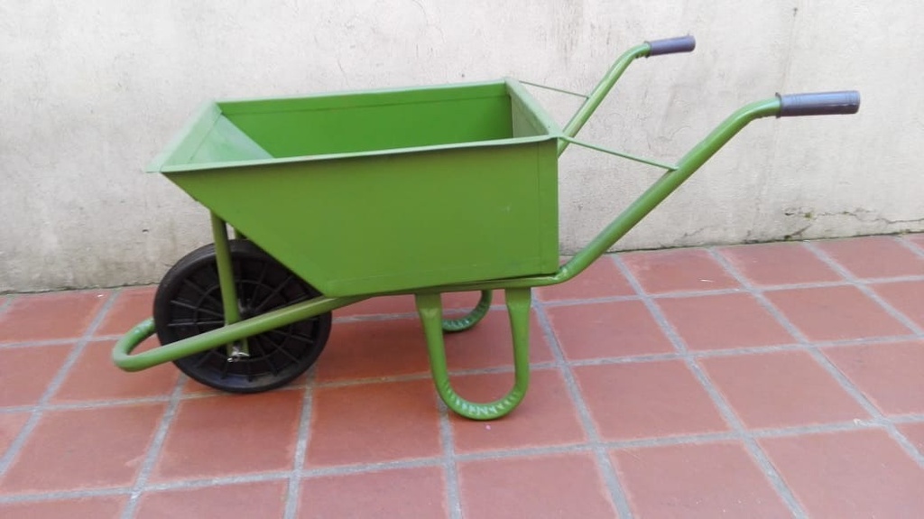 Carretilla Classic R/Maciza Verde  60L