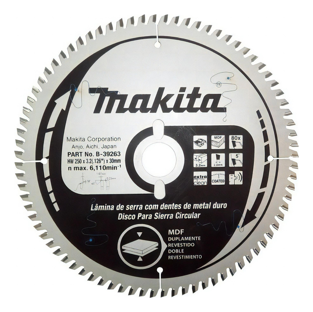 Hoja De Sierra P/Madera 185mm