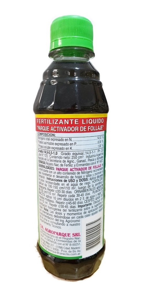 Activador De Follaje X 250 Cc