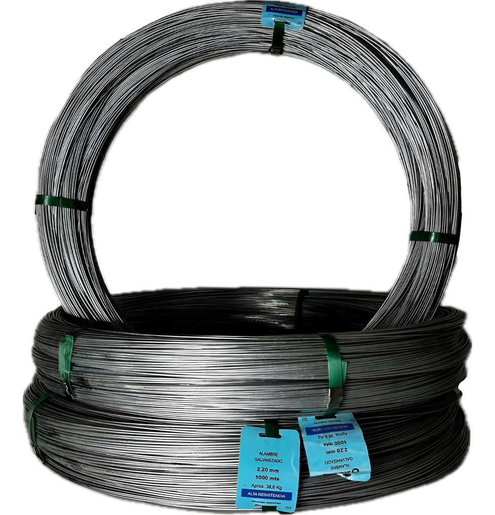 Alambre Galvanizado Forrado  $ X Mts (Rollo X 100 Mts)