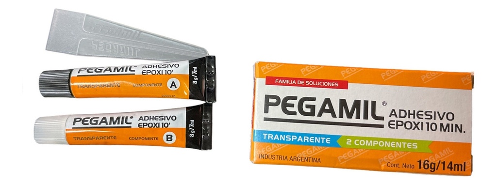 Adhesivo Epoxi Transparente 16ml   $ X C/U (Estuche X 5 )