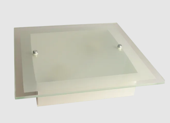 Aplique 1/2 MIca Esm. B/Bisel 25x12