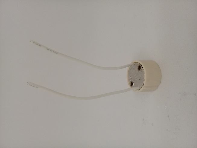 Zocalo P/Dicroica 220v Gu 10 C/Cable Teflon