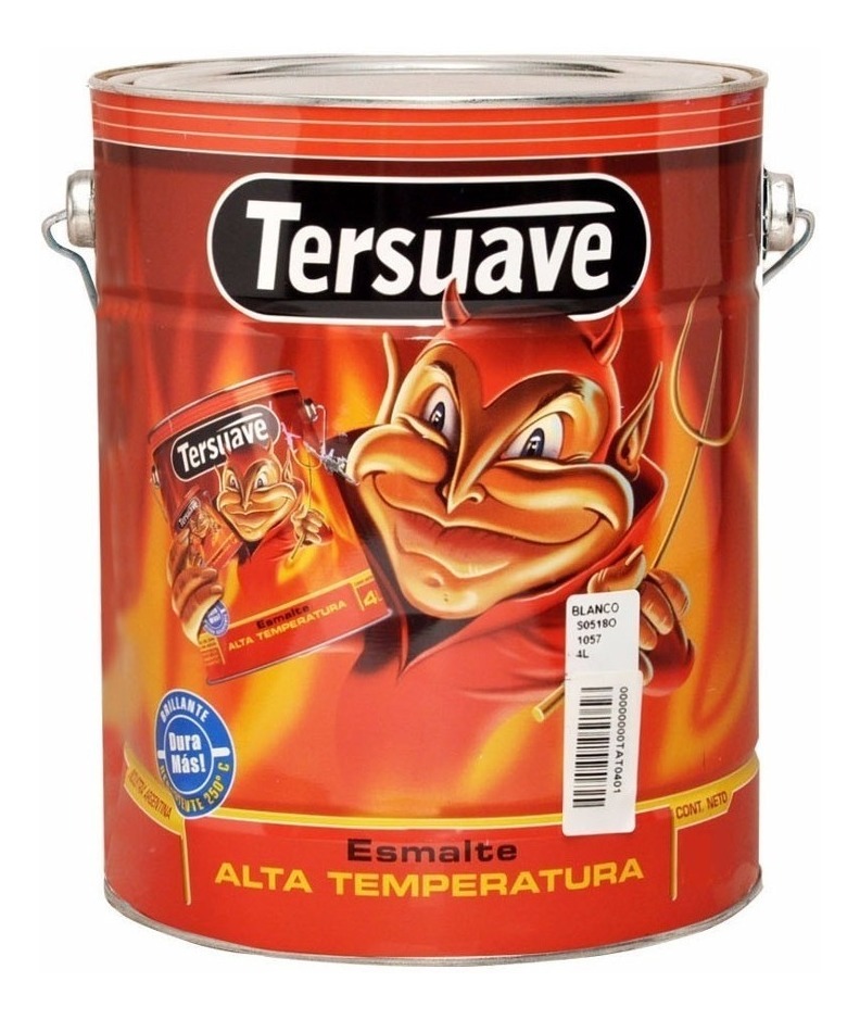 Esmalte Alta Temp Brill Negro 4lt