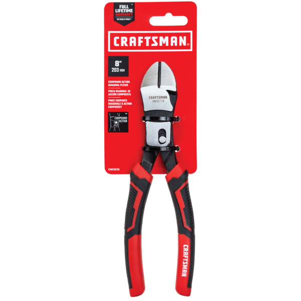 Alicate Craftsman Bi Material Corte Diagonal Compound 8"