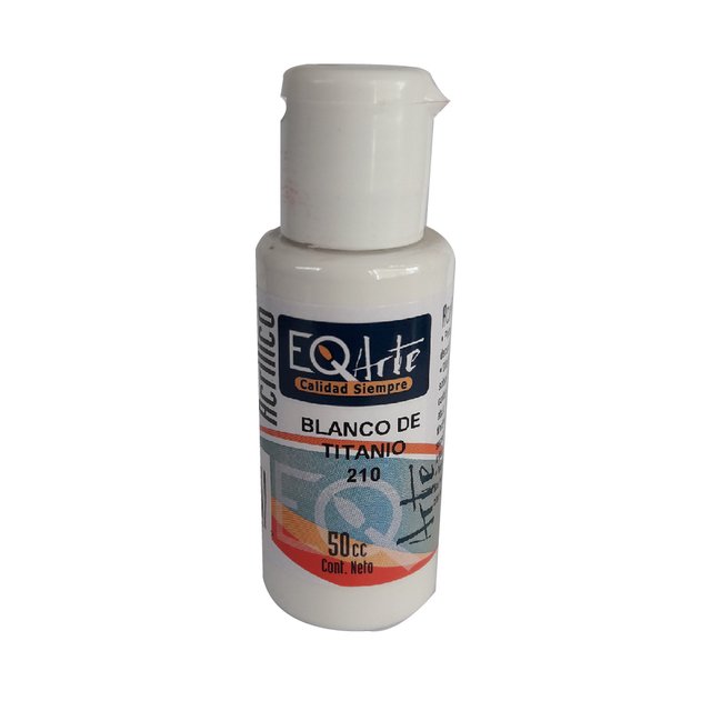 Acrilico Decorativo Blanco De Titanio 50Cc