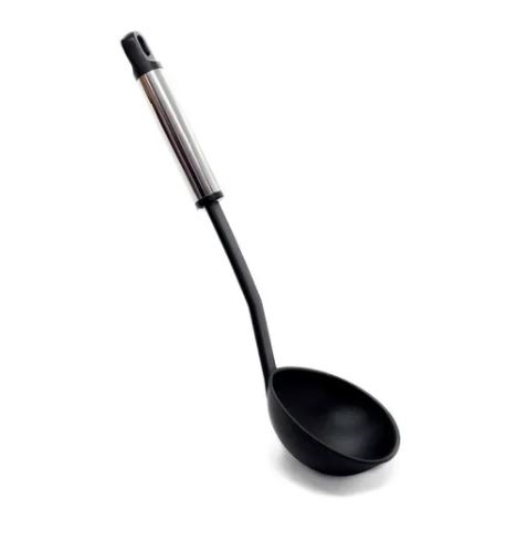 Cucharon Nylon Mango Acero