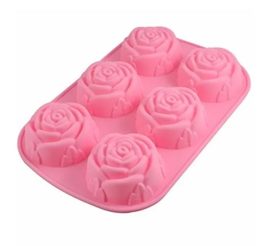Moldes Flexibles - Cuadrado Rositas