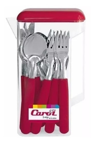 Jarra Plasttica Crist. Tapa Rojo   1.25L