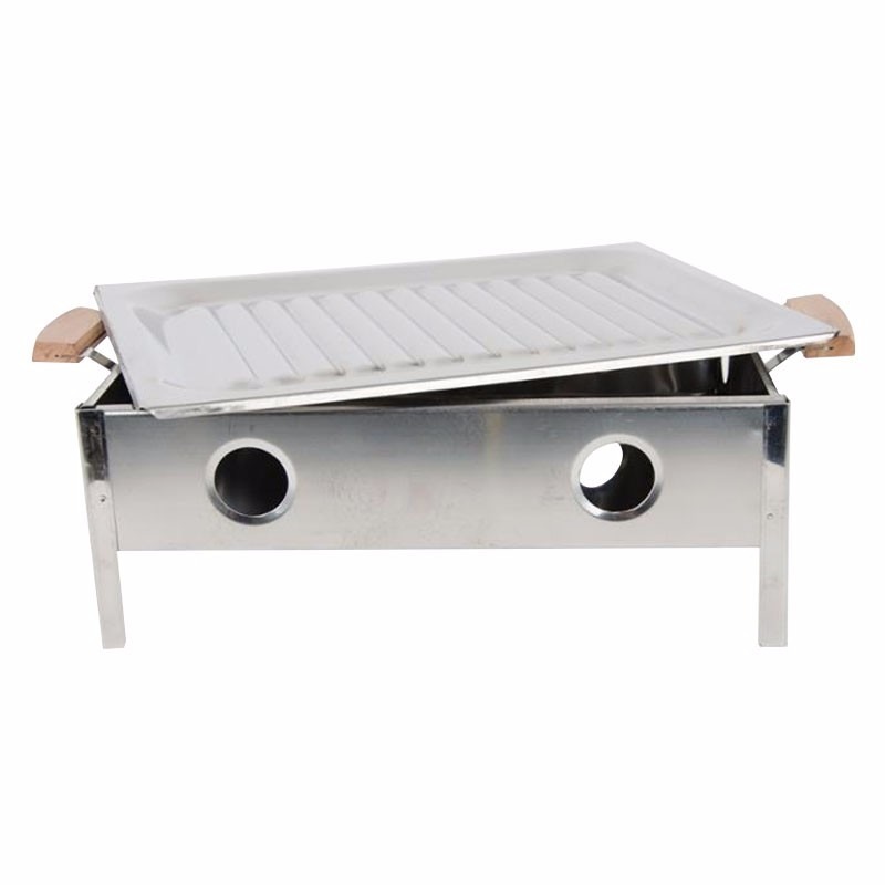 Parrilla Brasero Con Asas Madera