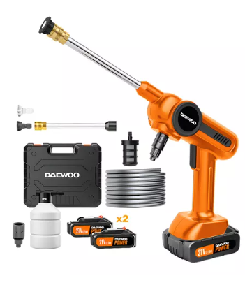 Hidrolavadora Inalámbrica Daewoo Batería 21v 100w