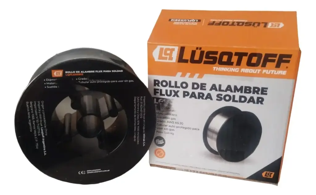 Alambre Para Soldar Flux 0.9MM Rollo X 1Kg Lusqtoff