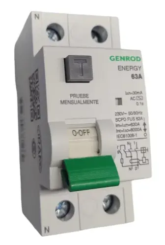 Disyuntor 4P 63A 30mA AC