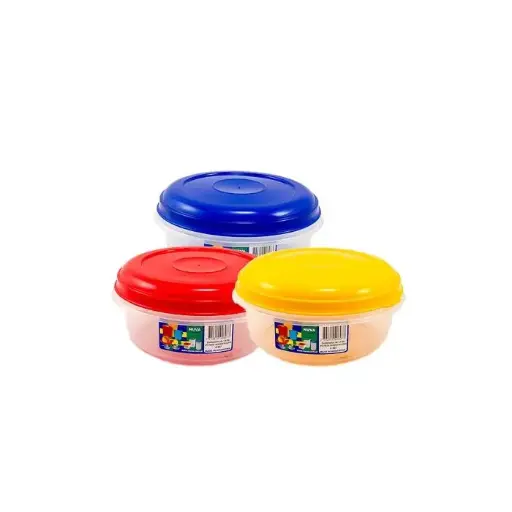 Recipiente Plastico  Hermetico Redond 1.5Lts Lts Nuva 807