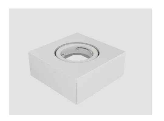 Luminaria Semi Embutir P/Dicroica C/Mov GU10 Blanco Texturado Spotsline