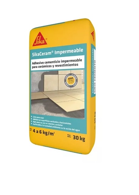 SikaCeram Impermeable Bolsa X 25 kg Nuevo (Pallet x80 bolsas)