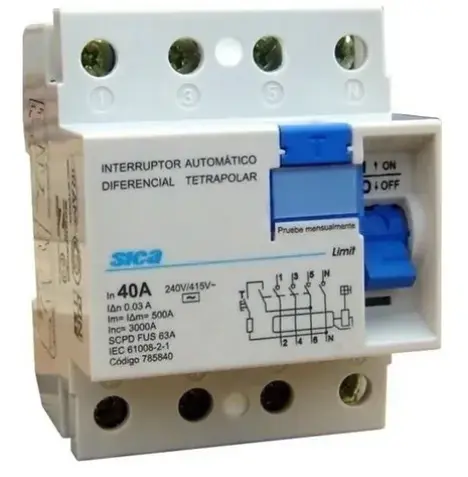 Diferencial Tetrapolar 25A 3KA