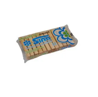 Broche de madera reforzado Sina $ x docena 