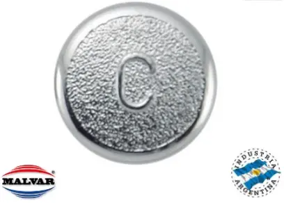 Tapa Plast. Crom. P/Volante Cromado/Azabache (C)