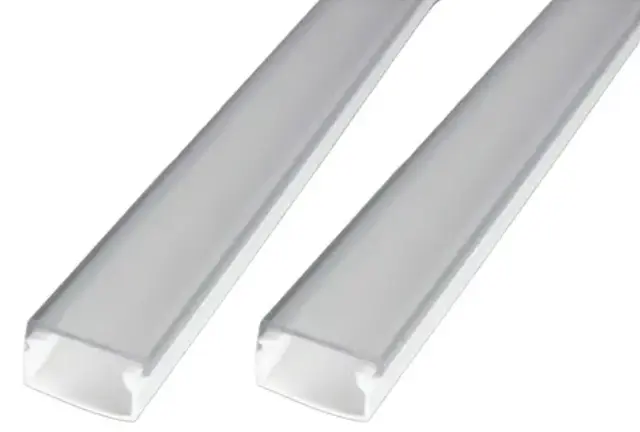 Cable Canal Traslucido P/Cintas Led 14x7 Bl. Adh x 2mts,