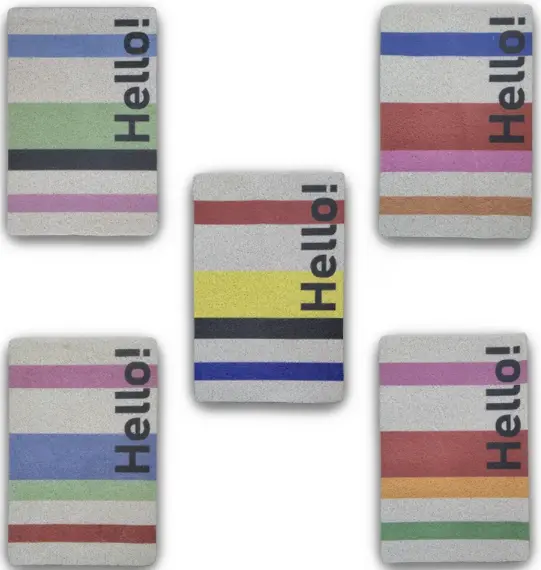 Felpudo PVC Hello MLulticolor 40x60