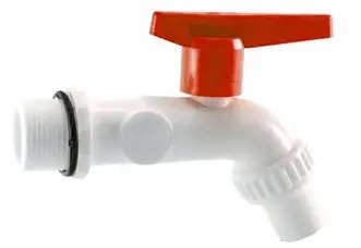 Canilla Esferica Plastica De 1/2" - DISC