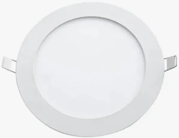 Plafon Led Slim Redondo Embutir 6w Luz Calida