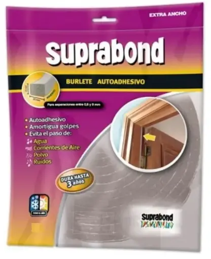 Poxiband Burlete Extra Ancho Gris