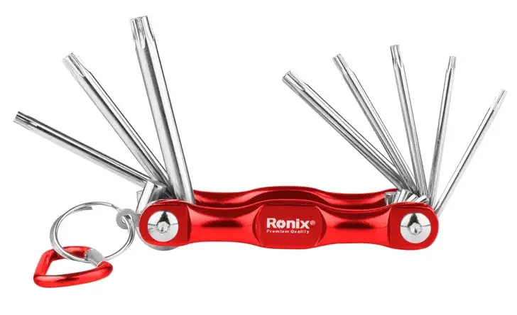 Llaves Torx Plegables De 8 Piezas CR-V Ronix RH-2041