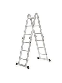 Escalera Multifuncion De Aluminio 4X3 Escalones  MIYAWA