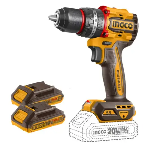 Taladro Percutor A Batería 20v 10mm Cidli20558-4