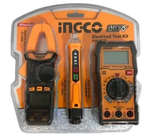 Kit Multimetro + Pinza Amperimetrica + Medidor De Voltaje