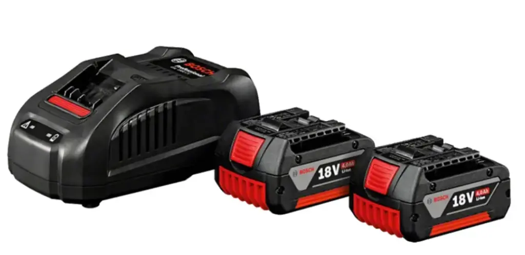 Kit Cargador Rapido 8A + 2 Baterias Bosch 18v 4ah