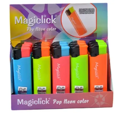 Encendedor Magiclick Elec. Recargable POP Neon