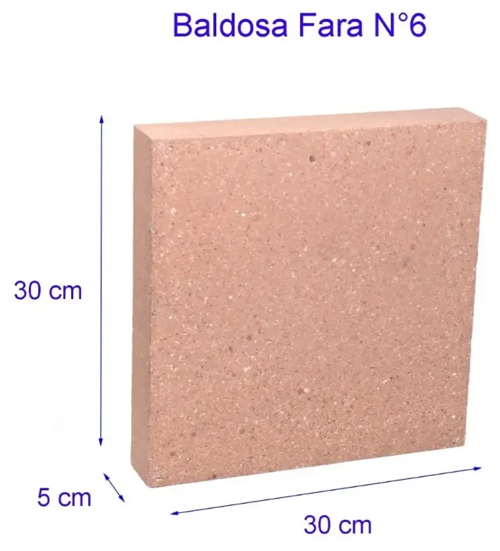 Baldosa Refractaria (30x30x50mm)