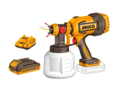 Pistola Para Pintar 0.8L/Min (P20S) 20V + 1 Bateria 2AH + 1 Cargador 2AH