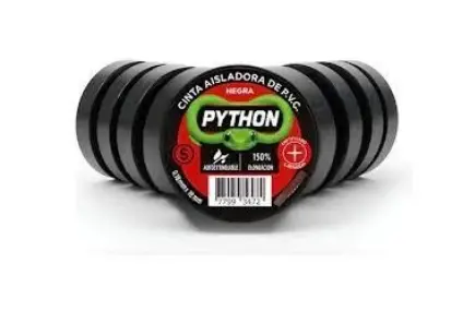 Cinta Aisladora Python Negra X 10 Mt